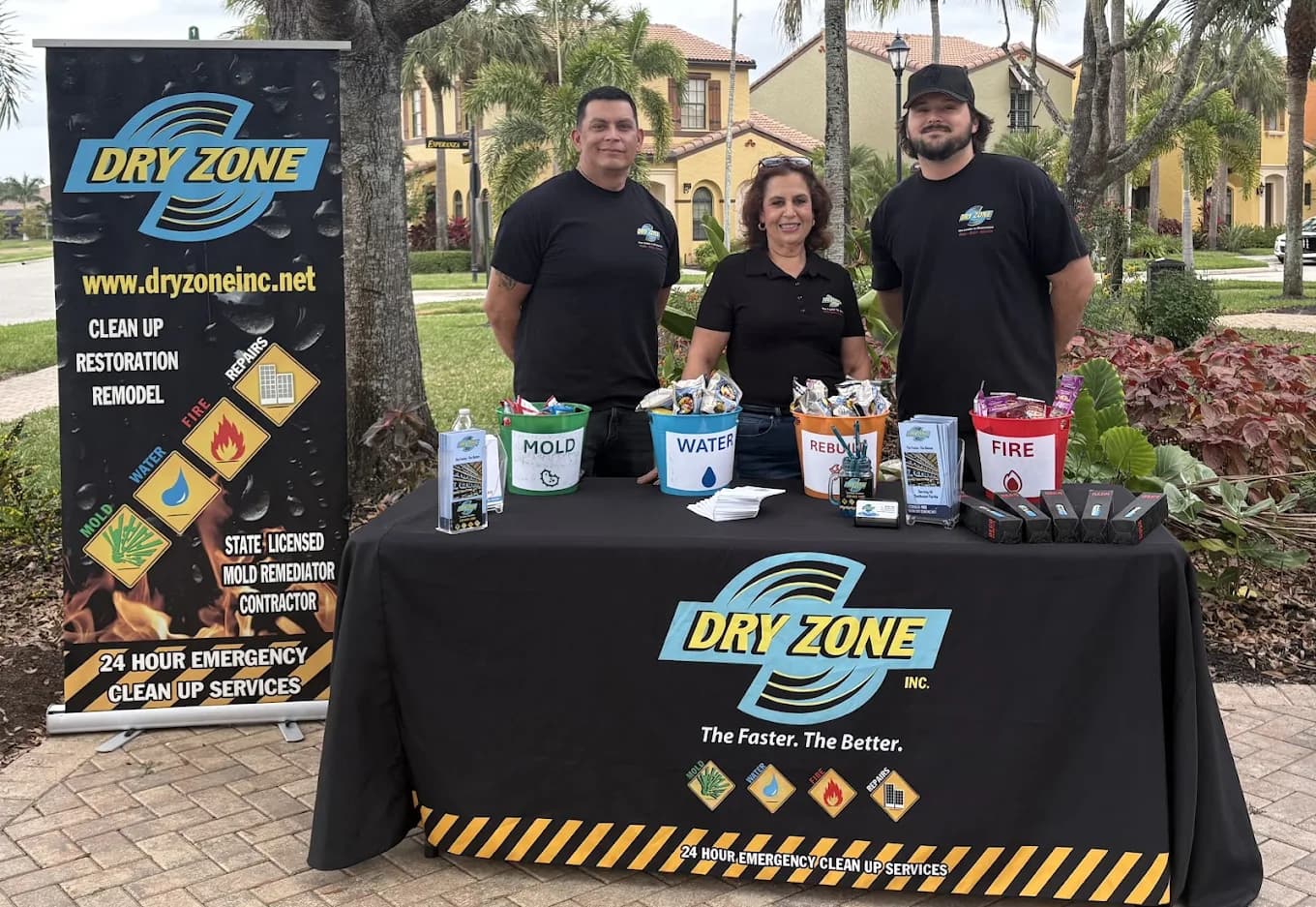 DryZone restoration team at work in Southwest Florida