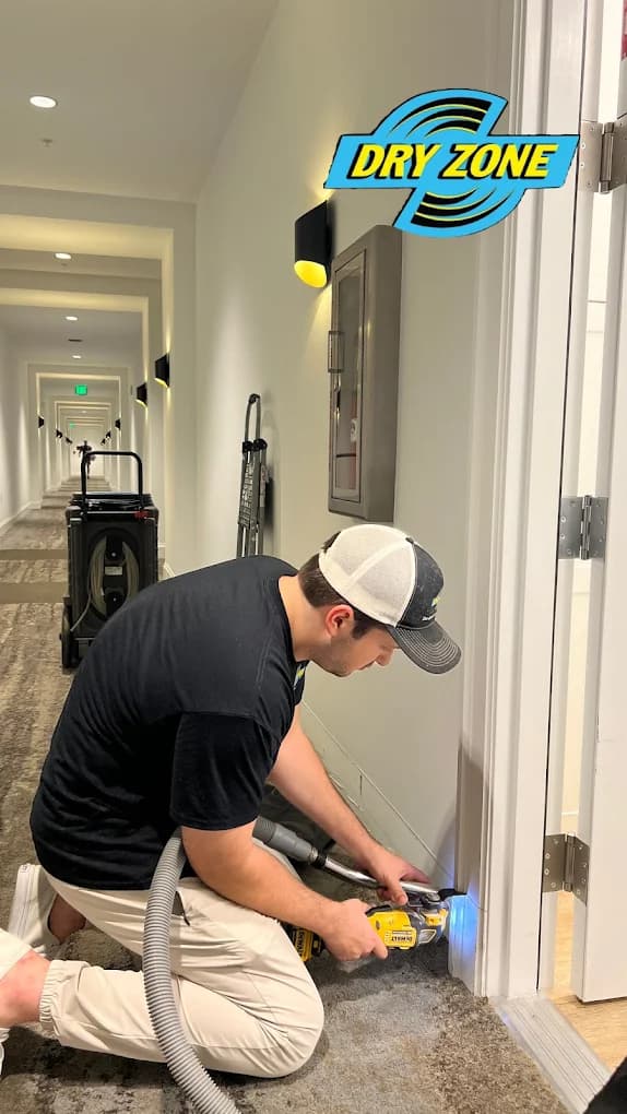DryZone water damage restoration project