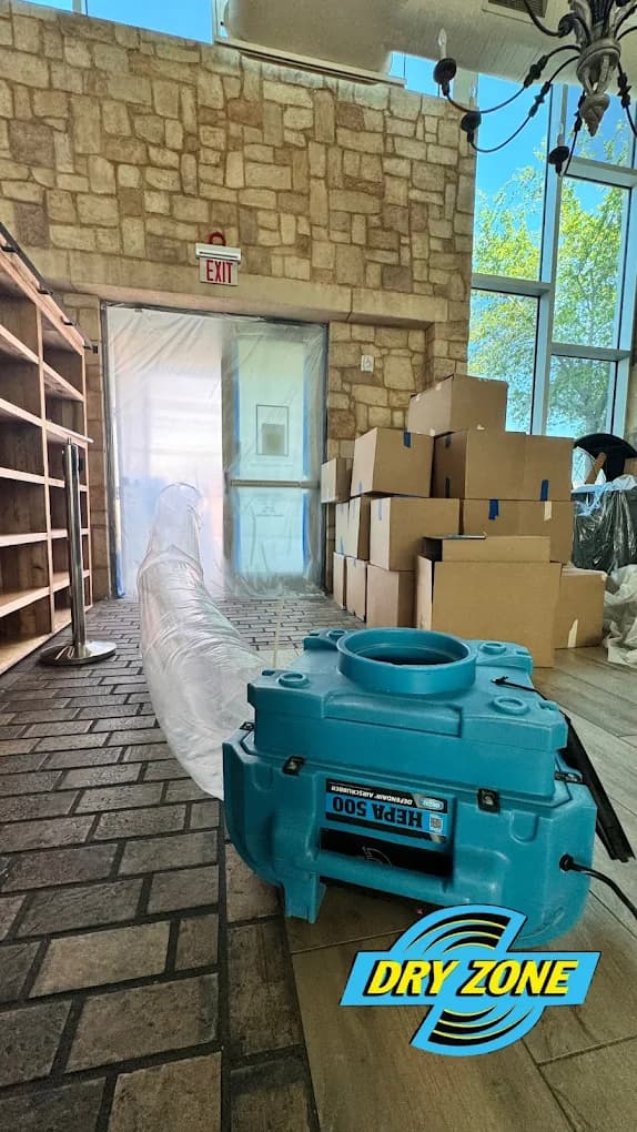 DryZone water damage restoration project