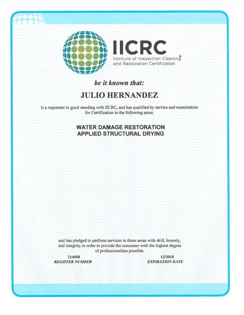 Julio Hernandez IICRC