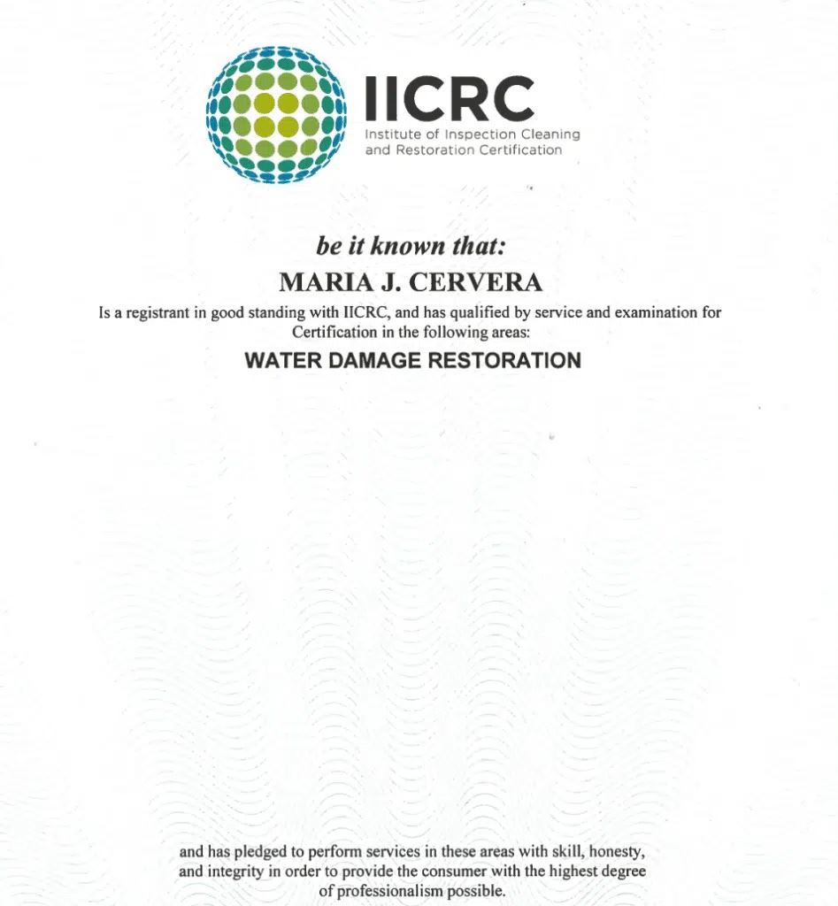 Maria Cervera IICRC